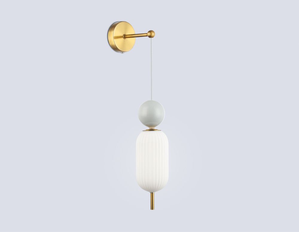 Бра со сменной лампой 10*20*57- см, 1*G9*28W, K, Ambrella Light High Light LH53108, латунь