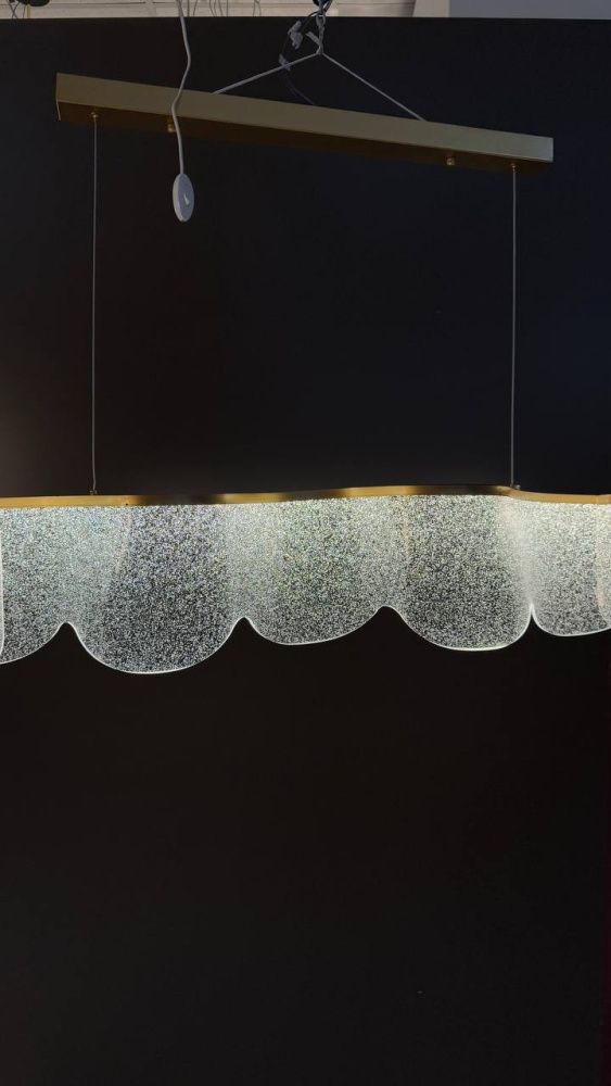 Люстра подвесная 19*120*60-110 см, 30W, 3500K, 6 м2 Aployt Olga APL.081.03.30 золото