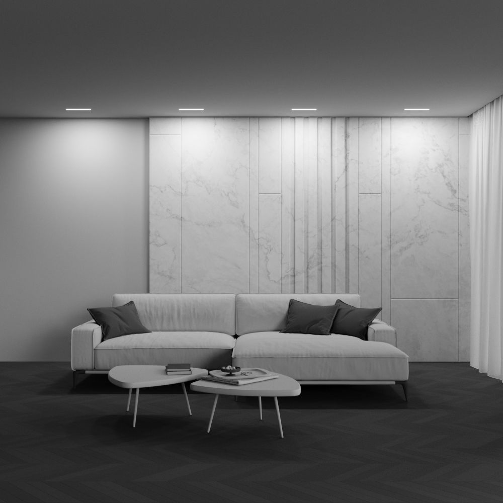 Встраиваемый светильник  DL066-20W3-6K-TRS-W 30,3*2,95*-6 см, *LED*20W, 6000K, Maytoni technical Basis DL066-20W3-6K-TRS-W, Белый