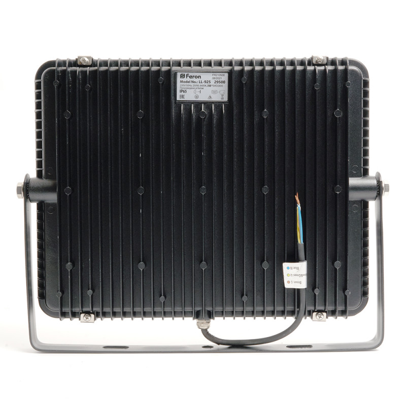 Прожектор светодиодный 2835 SMD 250W 6400K IP65  AC220V/50Hz, черный, LL-925 Feron 29500