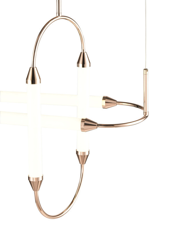Подвесной светильник 34*77*150 см, 3*LED золото Vele Luce Capsula VL7294P03