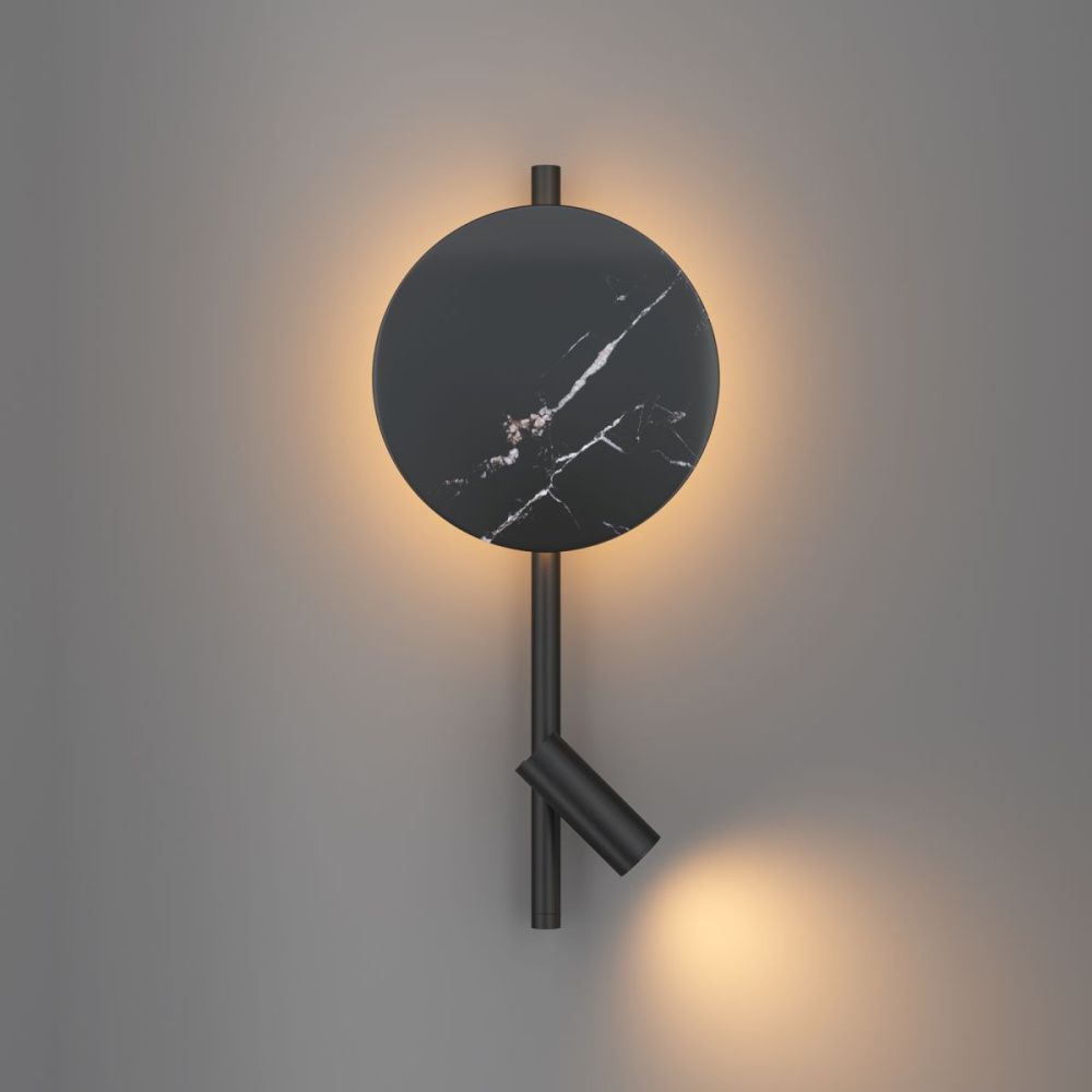 Бра 34 см, 9W, 3000K, Maytoni Solution MOD450WL-L9B3K, черный