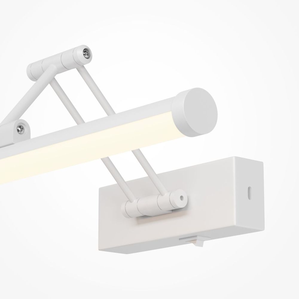 Подсветка для зеркал 40 см, 9W, 2700K, Maytoni Luster MIR268WL-L3W3K, белый