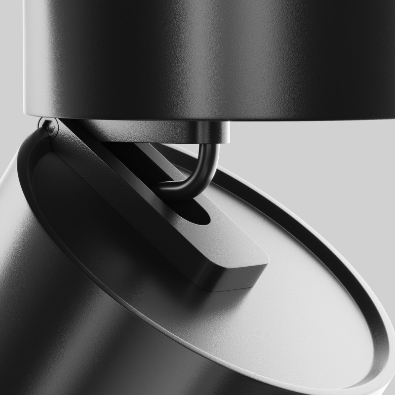 Накладной светильник 8,5*8,5*8 см, LED, 12W, 3000К, Maytoni Technical ONDA C024CL-12W3K-B-1 черный