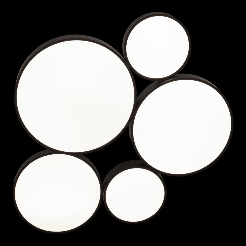 Светильник 90*10,6*0,7 см, 5*LED*W, 4000K, Loft It Drum 10218 Black, Черный