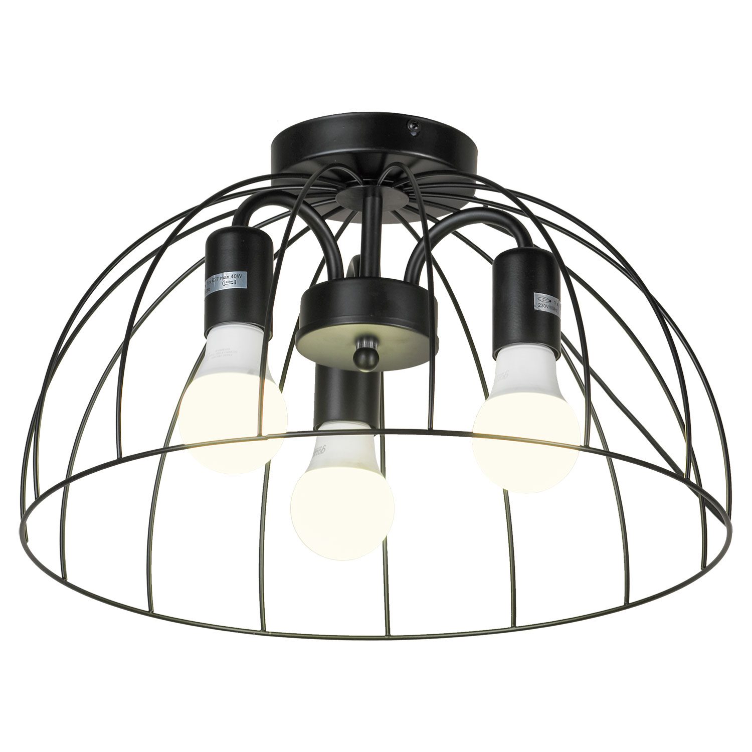 Люстра Lussole Lattice GRLSP-8215, 40*23 см, черный