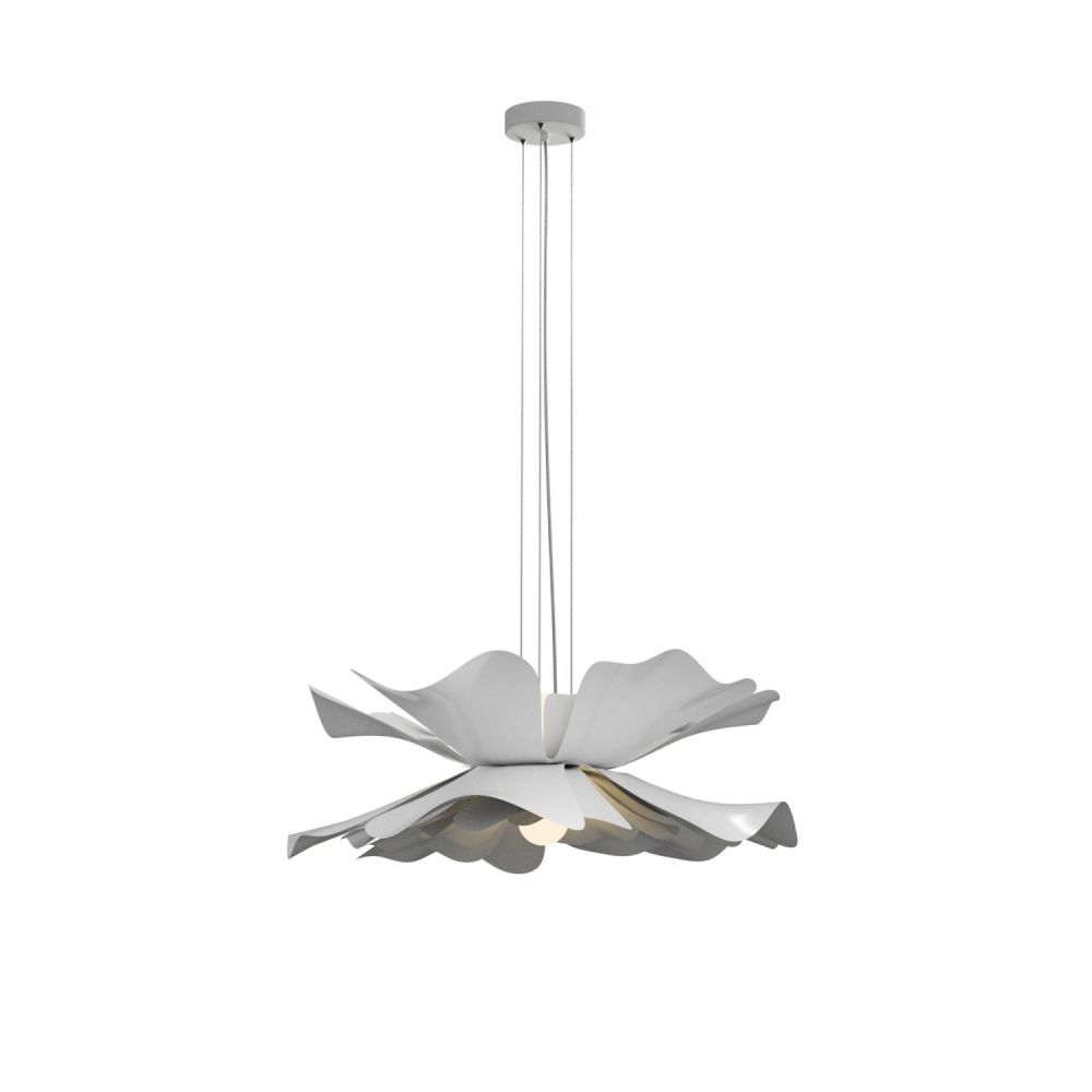 Подвесная люстра 55*26-150 см, 2*E27*40W, Lightera Chad LE116L-55W, Белый