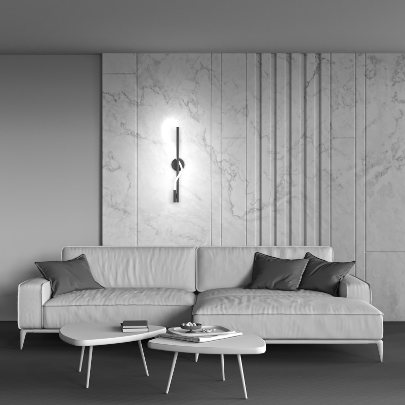 Бра Maytoni Tau MOD146WL-L12B3K 13*16*84 см, 1*LED*13W, Черный