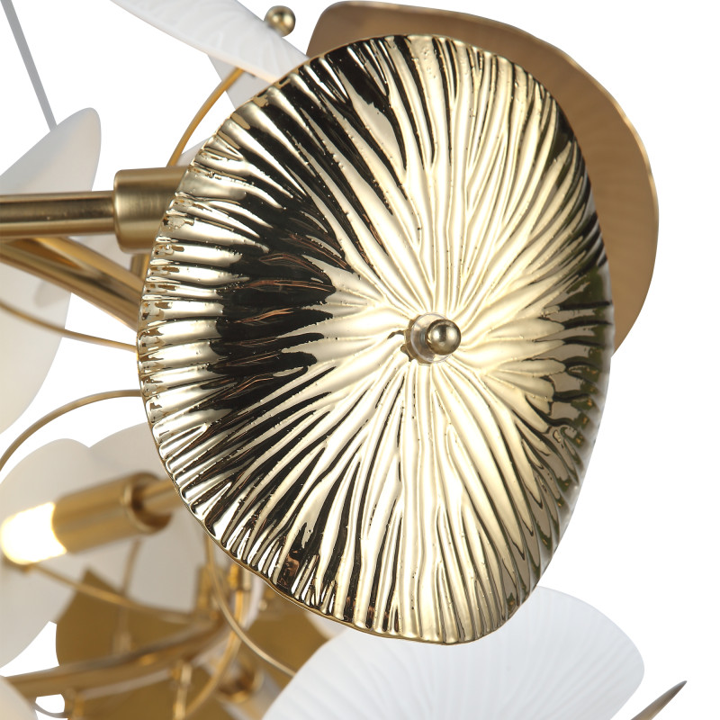 Светильник подвесной DAHLIA 10*G9 LED*5W 4000K ST LUCE SL1518.303.10 латунь