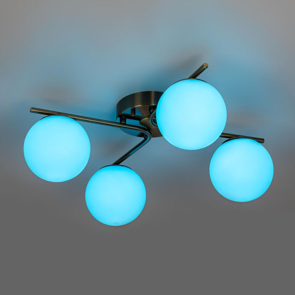 Потолочная люстра 45 см, 48W, 3000-5500K+RGB, Citilux Адам смарт CL228A143, бронза