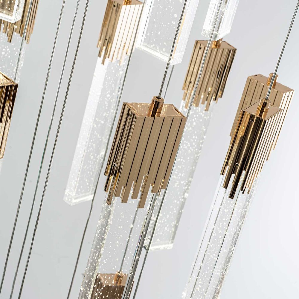 Подвесная люстра 60 см, 160W, 4000К MODELUX ML.88992.26 GD золото