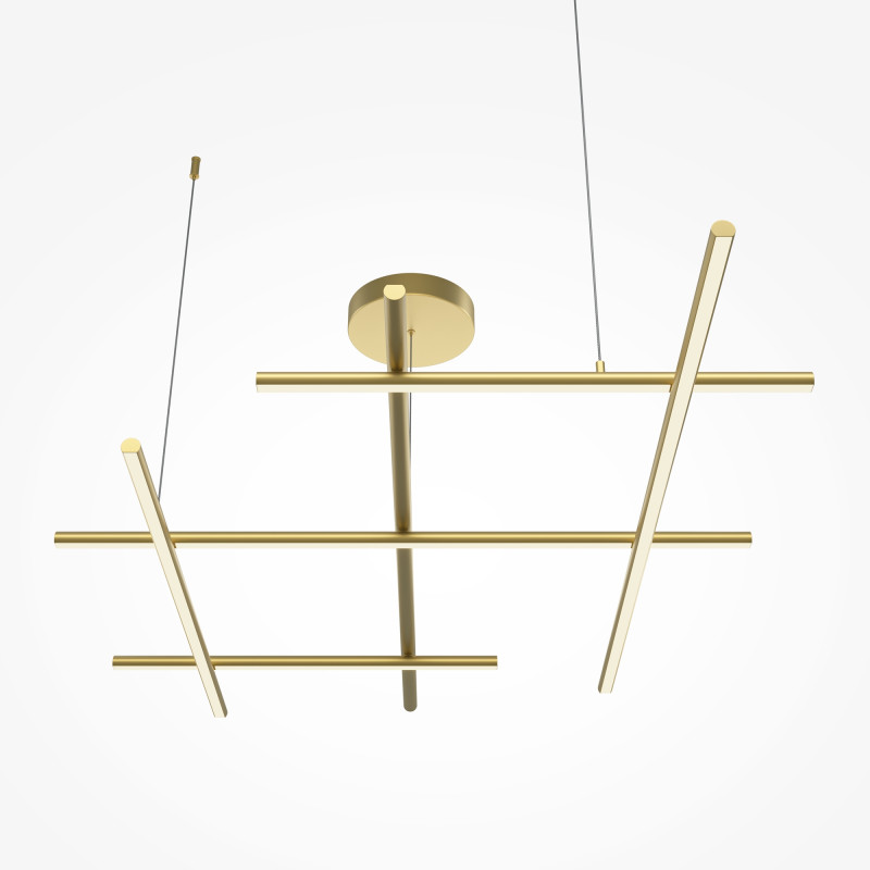 Подвесной светильник 115,6*80*312 см, LED, 80W, 3000К, Maytoni Radiance MOD278PL-L86G3K золото матовое