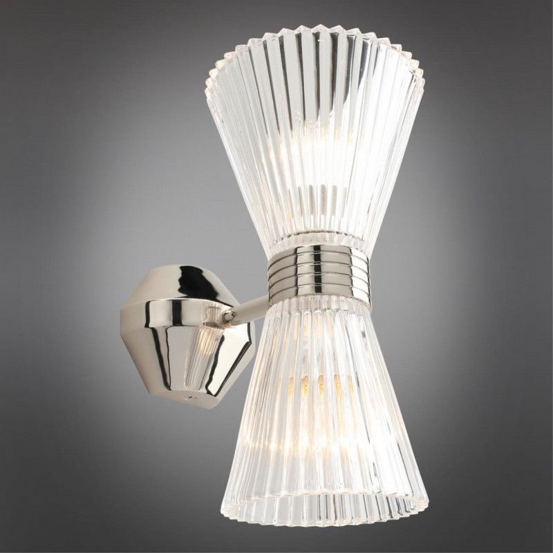 Бра 18*14*27 см, 2*E14, 40W, Aployt Elinor APL.801.11.02, хром