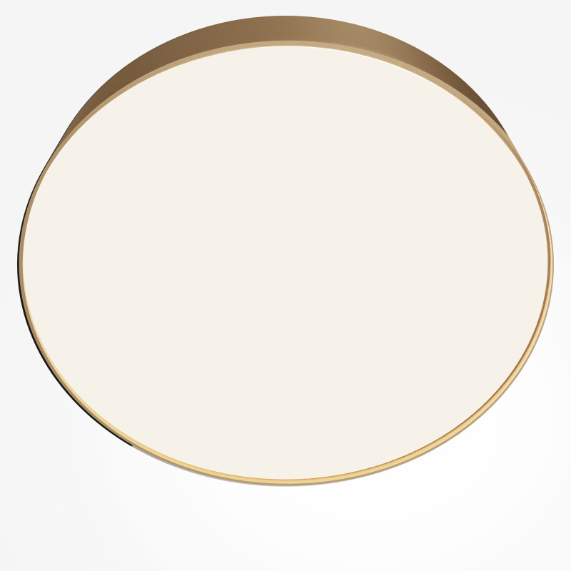 Накладной светильник 40*40*6 см, LED, 45W, 4000К, Maytoni Technical Zon C032CL-45W4K-RD-MG золото матовое