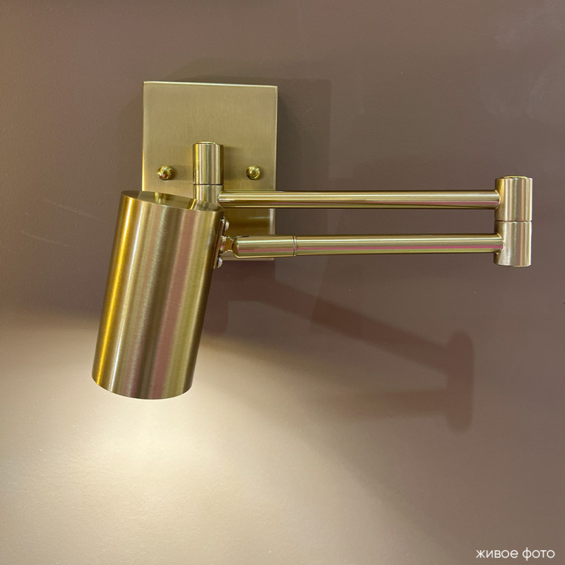 Бра 44 см, Crystal Lux FELIX AP1 BRASS, латунь