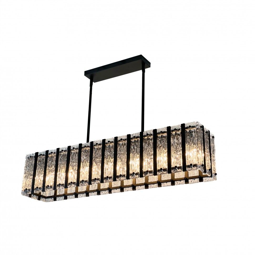 Подвесной светильник 91,5*18-133 см, 7*Е14*280W, K, iLamp Panorama L4688-91 MBK, Черный