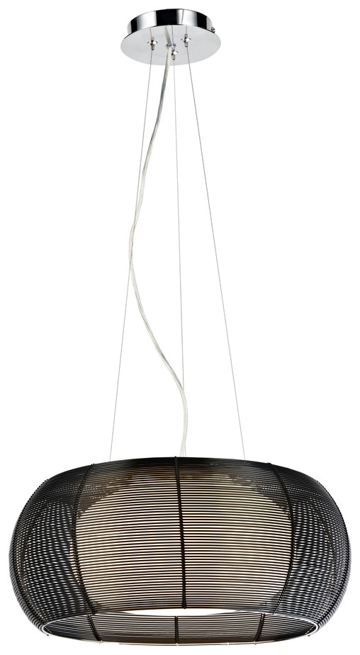 Светильник подвесной Wertmark Setmo WE220.02.223, 40*40 см, хром, черный