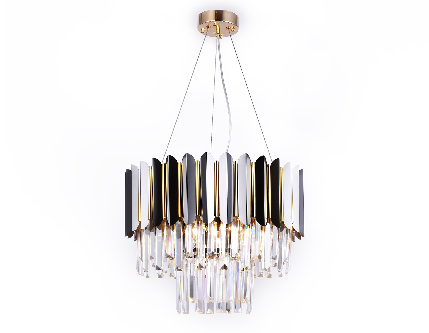 Люстра подвесная 50*38*78 см, E14 W, К, черный хром, золото Ambrella Traditional Traditional TR5297