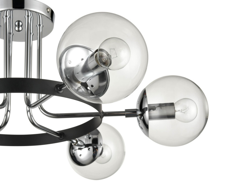 Потолочная люстра  71*27 см, 6*E14 хром Vele Luce Intenso VL1413L06