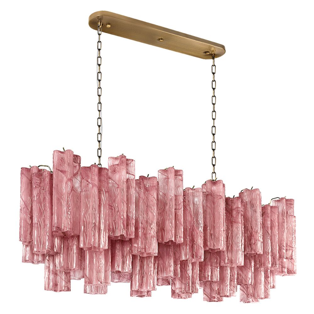 Подвесная люстра 104 см, Loft IT Murano 10580/1000R Pink, бронза