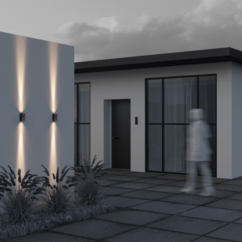 Светильник 13 см, 8W, 3000K, Maytoni Shell O570WL-L10B3K, черный