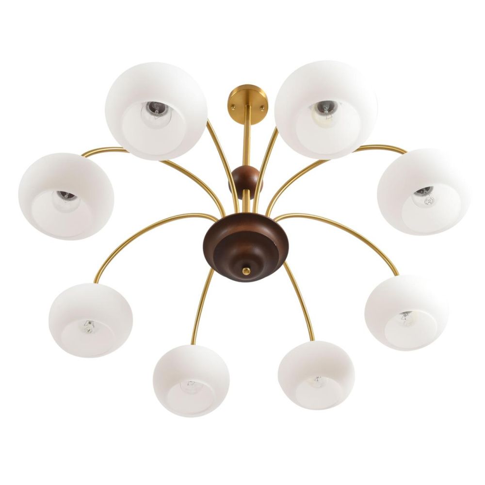 Люстра потолочная *87*65-65 см, 8*E27*60W, Lumion Larina 8323/8C, латунь