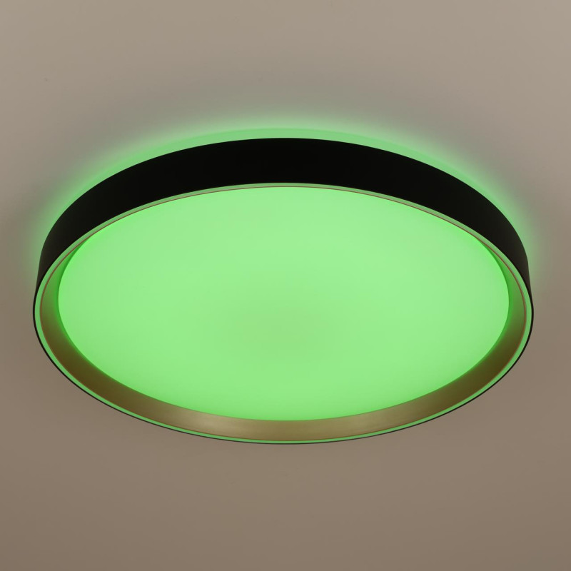 Светильник 50 см, 68W, 3000-5000K с пультом Citilux CL751451G BOSS Черный+Золото LED