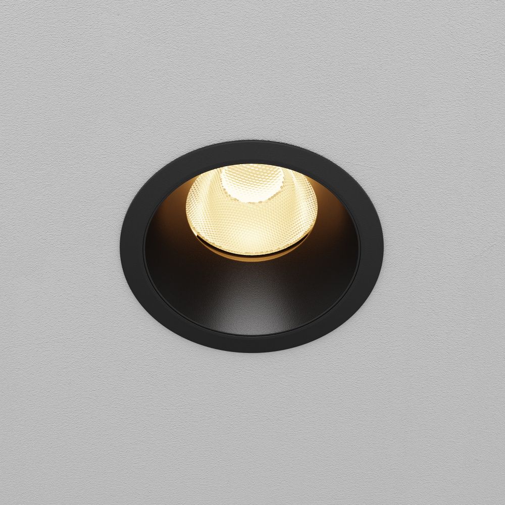 Встраиваемый светильник  DL117-15W-2.7K-B **-9,8 см, *LED*15W, K, Maytoni technical Dip DL117-15W-2.7K-B, Черный