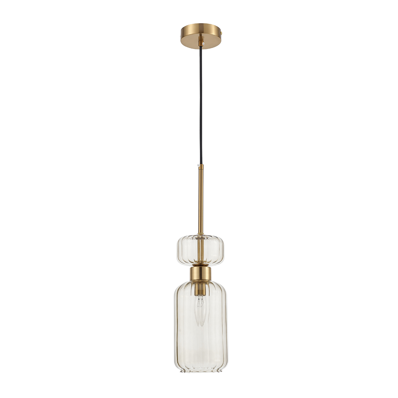 Подвесной светильник 120*120*1200 мм, 1*E14 античная медь Escada Gloss 1141/1S Beige