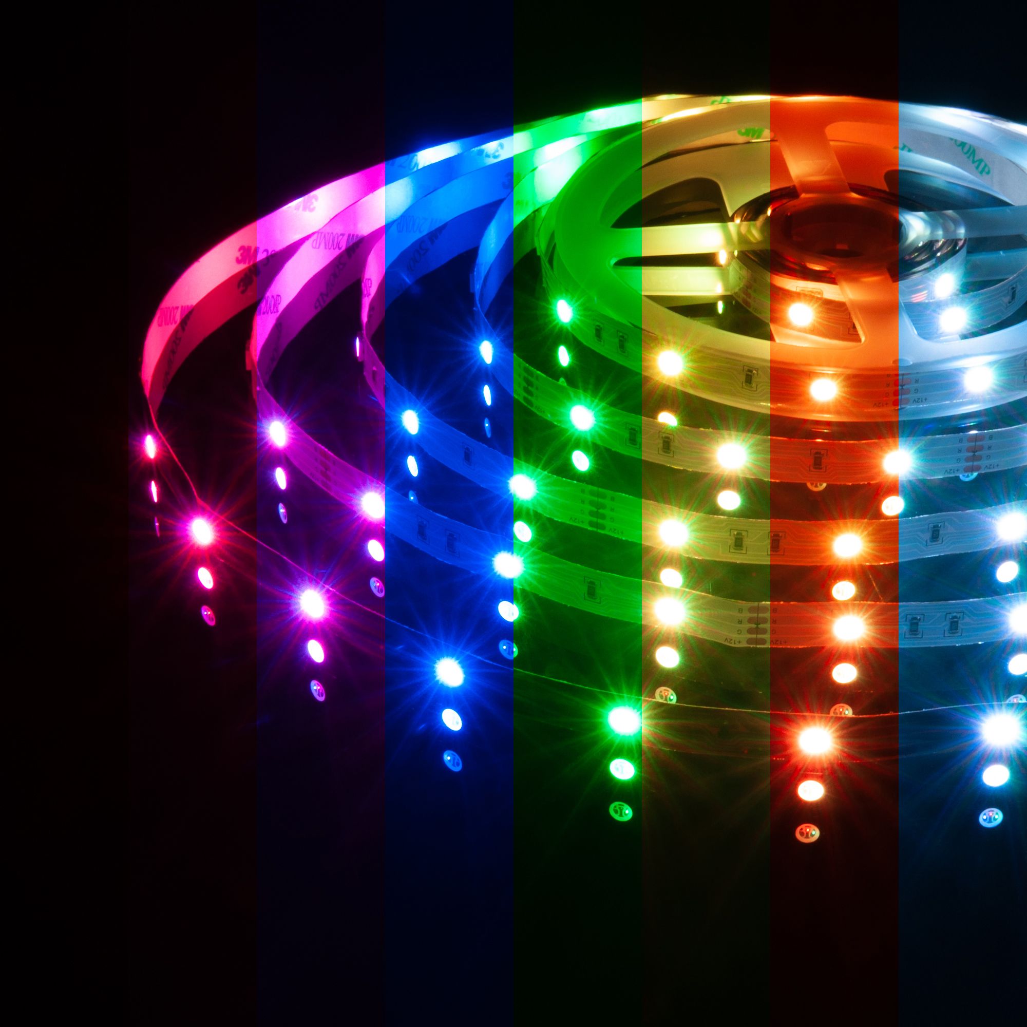 Светодиодная лента Лента светодиодная 12V 7,2W 30Led 5050 IP20 RGB, 5м Elektrostandard