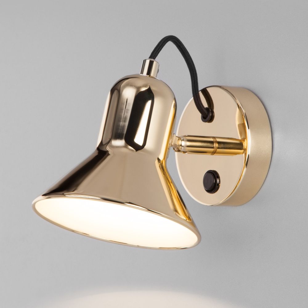 Настенный светильник с выключателем EURa045337 золото