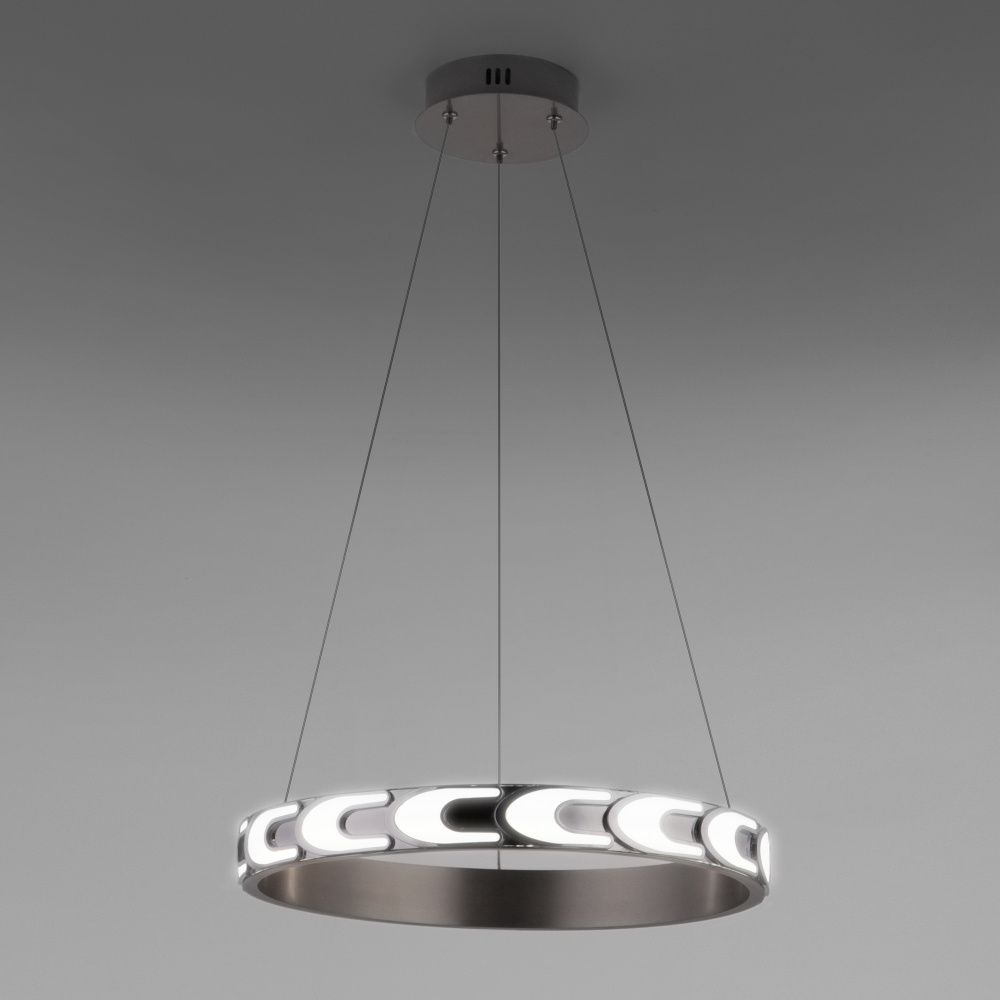 Светильник 45 см, 35W, 3300;4200;6500K Eurosvet  Chain 90163/1 сатин-никель, с ПДУ