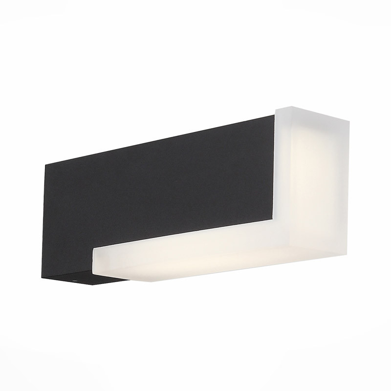 Уличный настенный светодиодный светильник ST Luce Posto SL096.401.02 черный