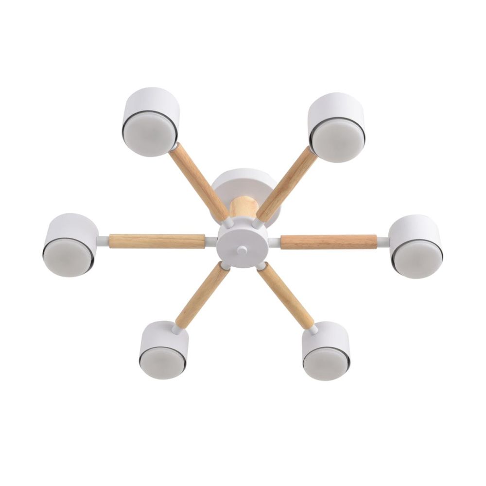 Люстра 60*15-15 см, 6*GX53 LED*7W, Lumion Vudi LUM8306/6C, белый; бежевый