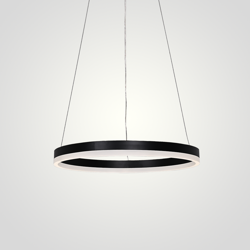 Подвесная люстра CRUISE ONE LUX D40 40*40*150 см, 1*LED*20W, 3000, 4000, 5000K, ImperiumLoft cruise-one-lux01, Чёрный