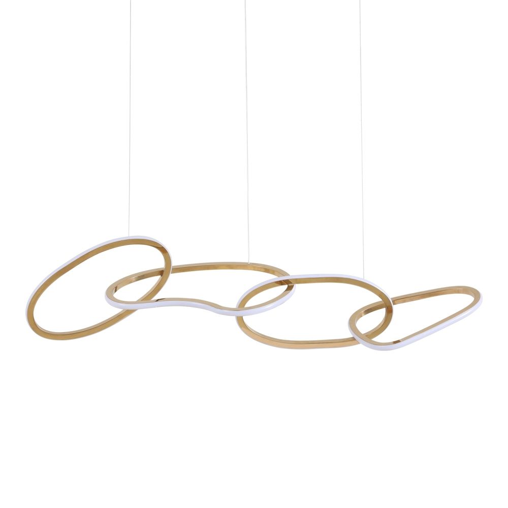 Люстра 100*33*100 см, 4*LED*60W, 4000K Gerhort G51220/4GD, Золото