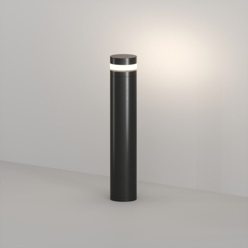 Садово-парковый светильник *12*65- см, *LED*12W, 3000K, Denkirs VEGA DK9816-BK, черный алюминий