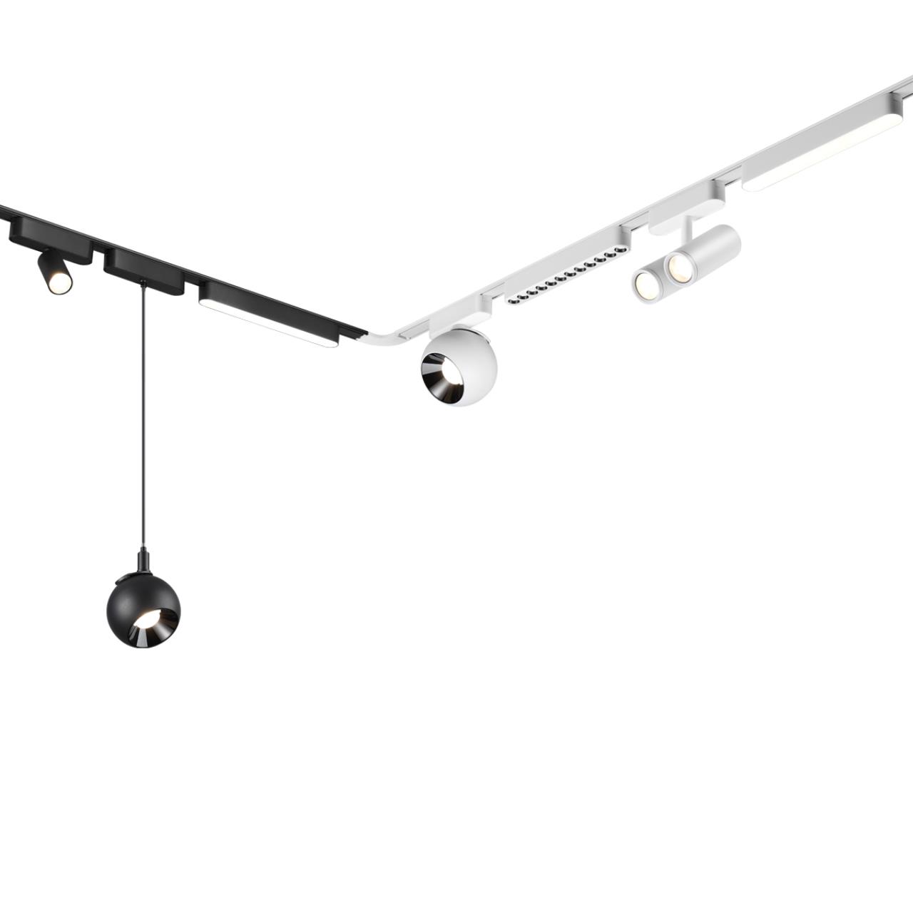 Трековый светильник для низковольтного шинопровода 11,5*10* см, LED 12W*3000 К, Novotech Shino Smal, черный, 359266