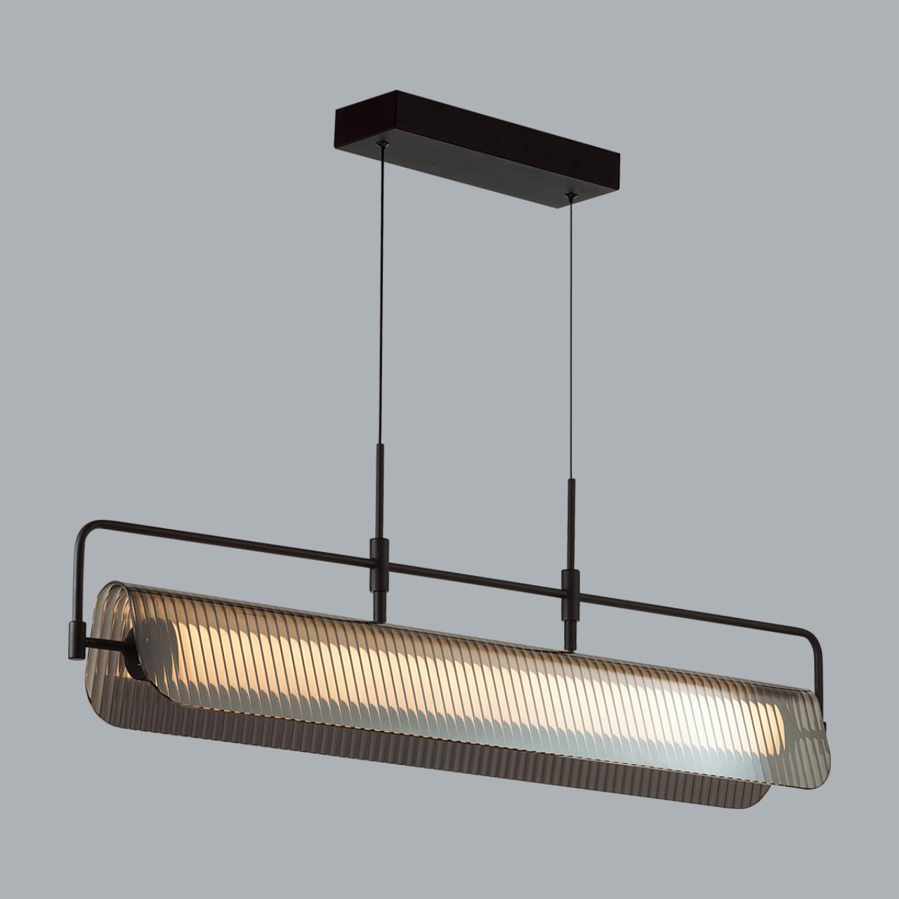 Подвес линейный 99*11*150 см, 1 LED*35W, 3000 К, Odeon Light Liner, черный 5056/35LA