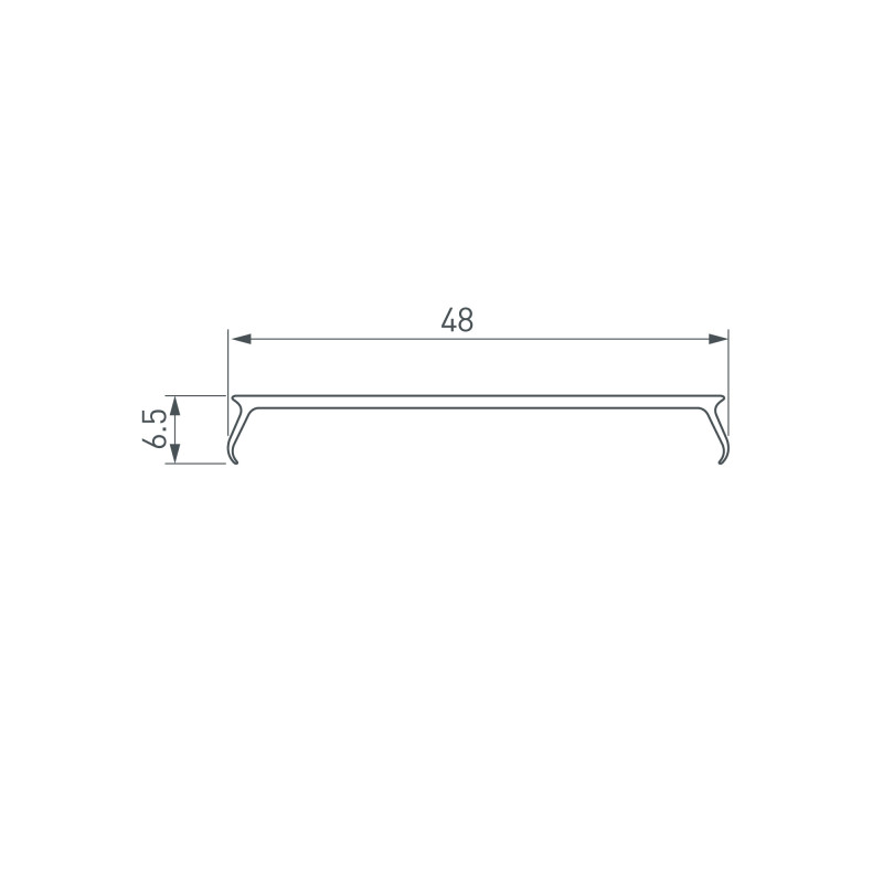 Экран Arlight 041753 200*4,8*0,65 см. Цена указана за 2 метра. Продается кратно 2 метрам.