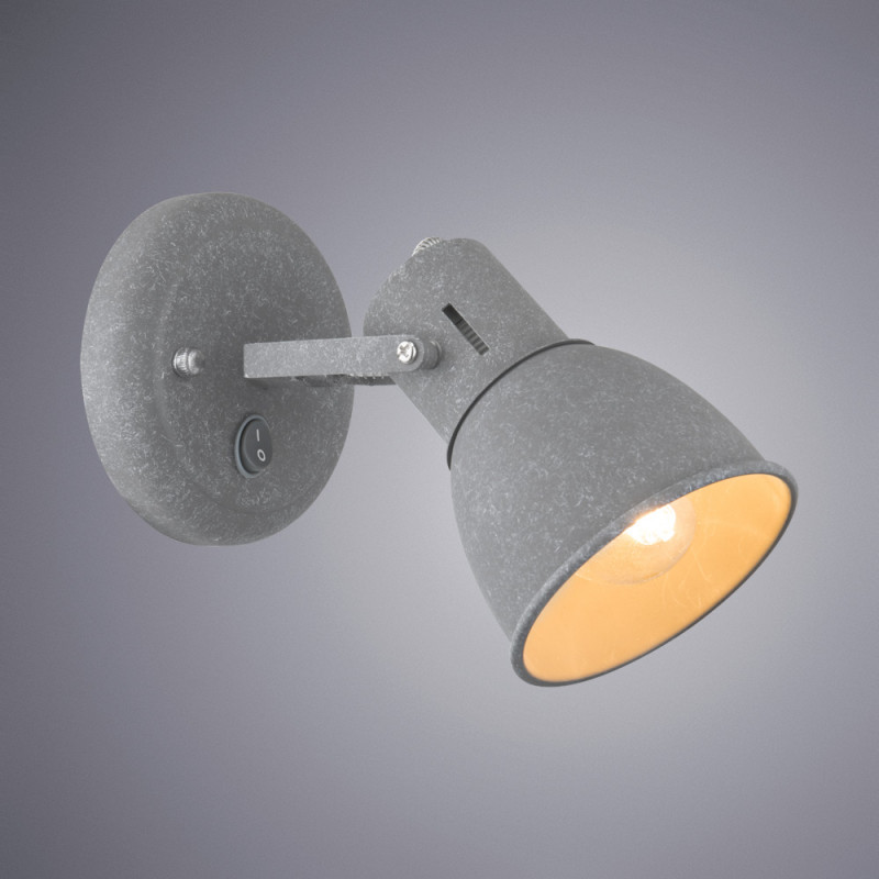 Настенный светильник Arte Lamp A1677AP-1GY серый