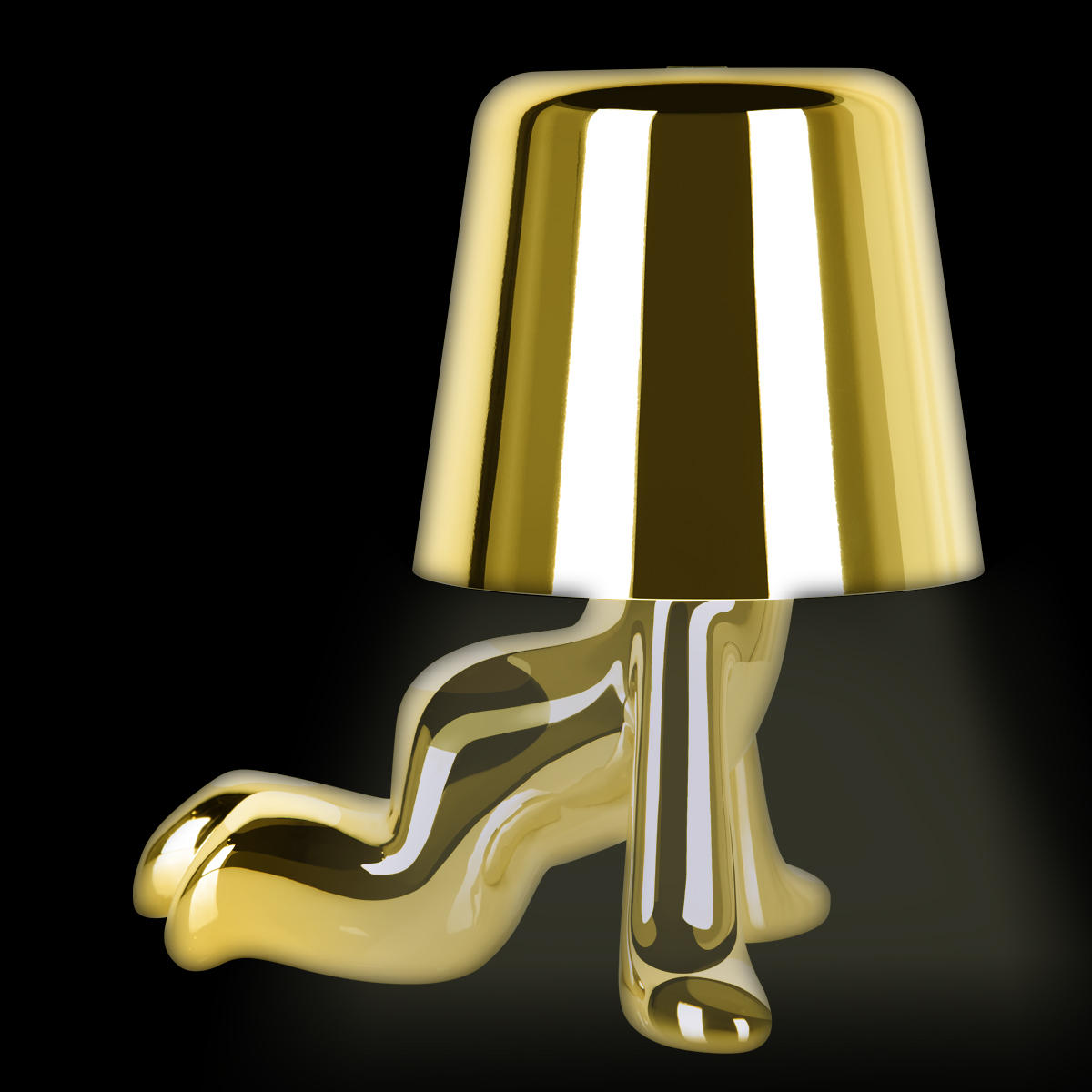 Настольная лампа 13*17 см, 1*LED*3W LOFT IT Brothers 10233/A Gold золото