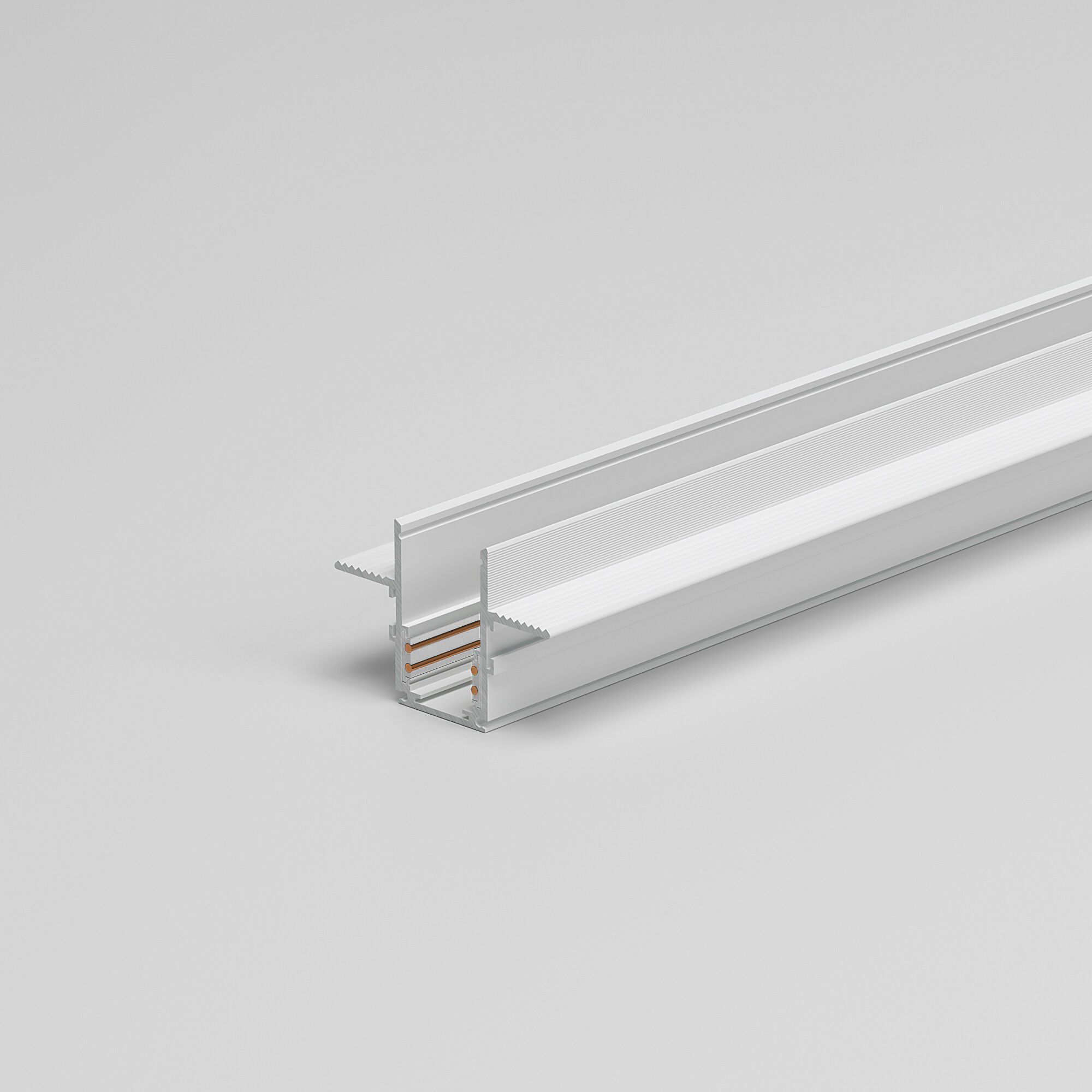 Шинопровод встраиваемый Elektrostandard Slim Magnetic под ГКЛ 12,5мм 85208/00, белый