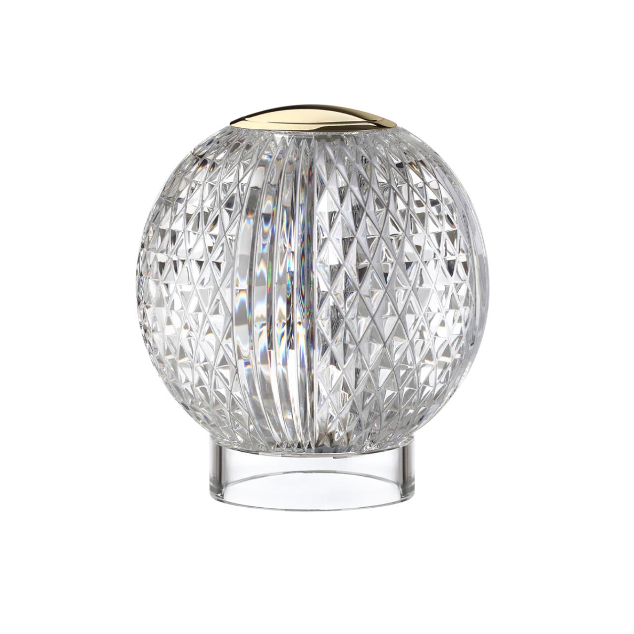 Настольный светильник 11*11*12 см, 1 LED*2W, 4000 К, Odeon Light Crystal, золотой 5008/2TL