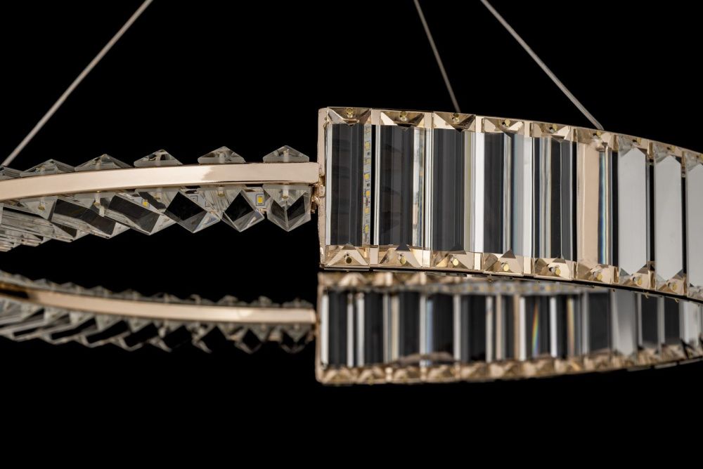 Люстра *60* см, Led лента*LED*48W, 3000K, Arti Lampadari Carini Carini L 1.5.60.101 G, Золото