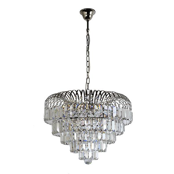 Люстра подвесная *46*35 см, 8*E14*40W, Arti Lampadari Sabina Sabina E 1.5.46.100 N, Матовый никель