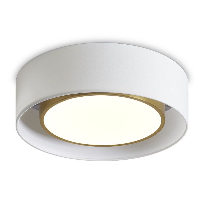 Накладной светильник с диммером 40*40*10 см, LED*25W, 3000K, Freya Cozy FR6170CL-L52BS, латунный