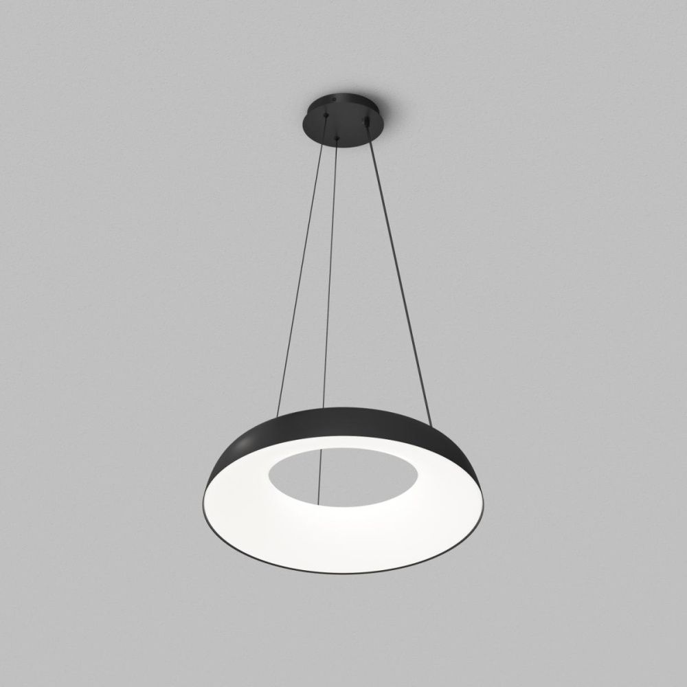 Подвесной светильник 60 см, 70W, 3000-6000K, Denkirs Torion DK6704-BK, черный