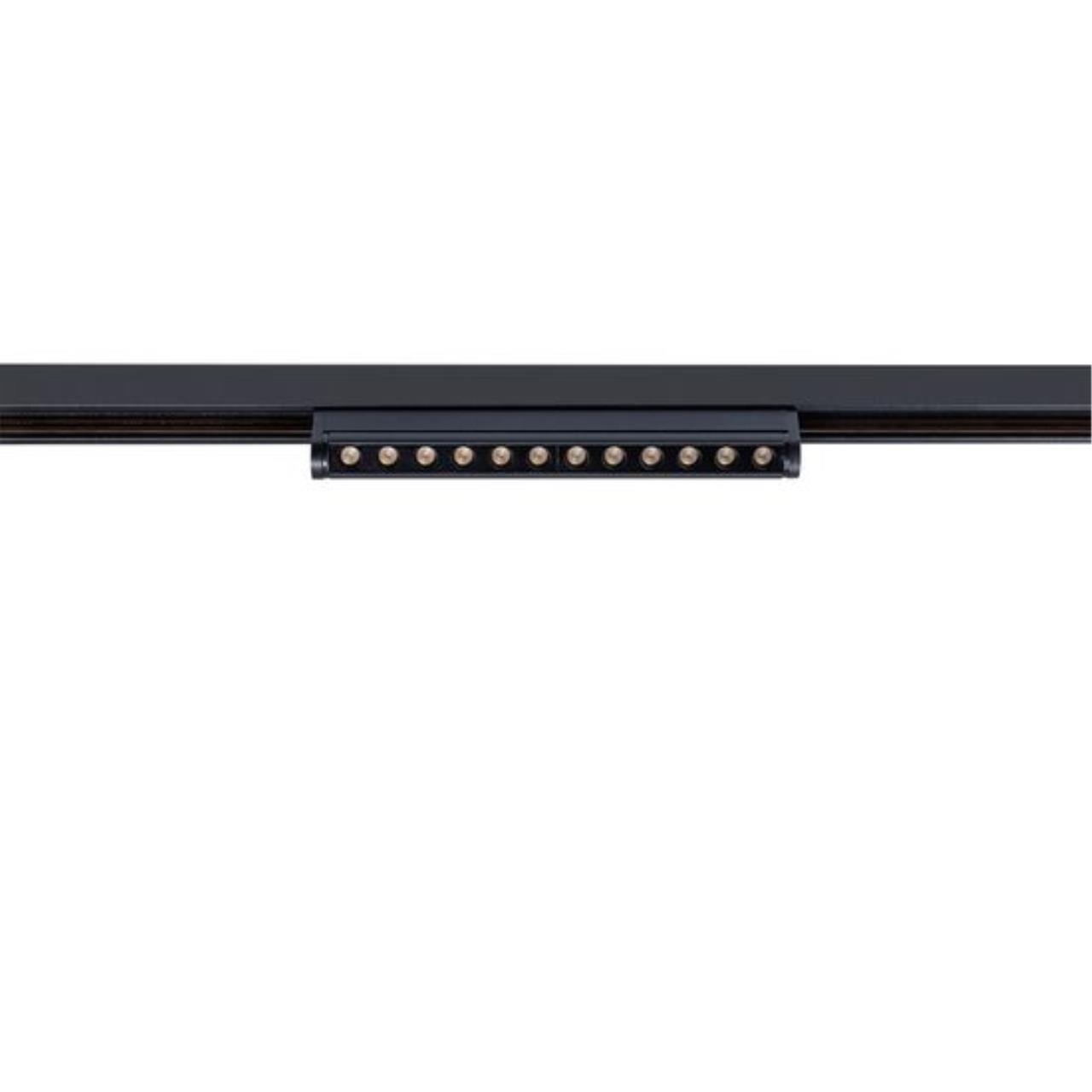 Трековый светильник 21,6*2,2*4,7 см, LED 12W 4000K черный Arte Lamp Optima A7268PL-1BK