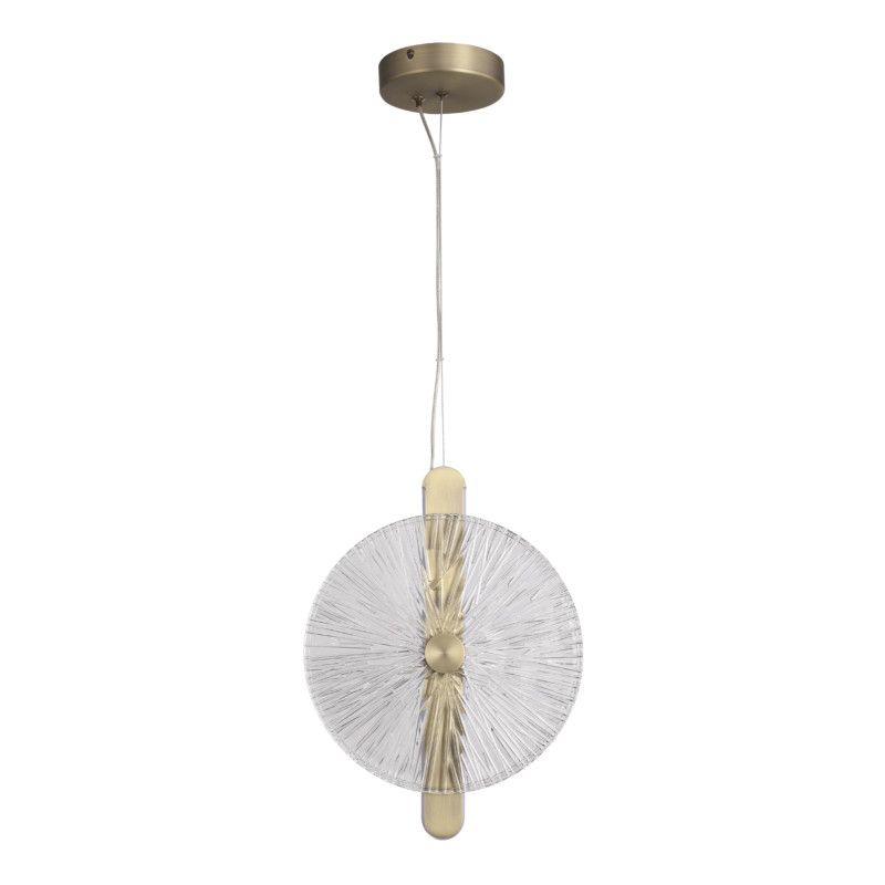 Подвесной светильник 28*3,3*37,2 см, 1*LED*11W, 4000K, ST-Luce Wasi SL6141.303.01, бронзовый